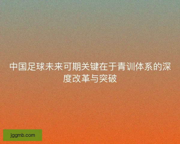 中国足球未来可期关键在于青训体系的深度改革与突破
